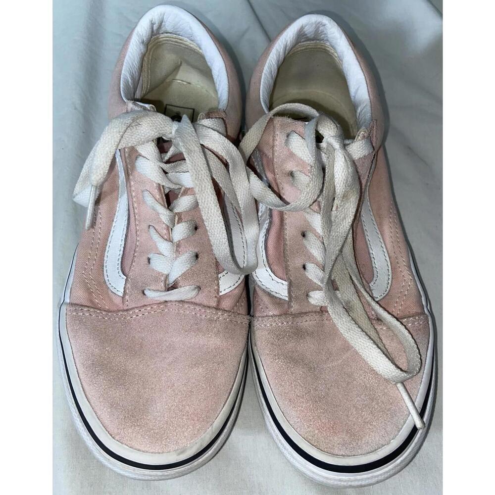 VANS Old Skool Pink Low Top Canvas Suede Skate Shoes Sneakers | Women’s Size 6.5